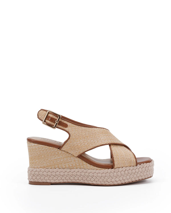 ZERINA WEDGE TAN