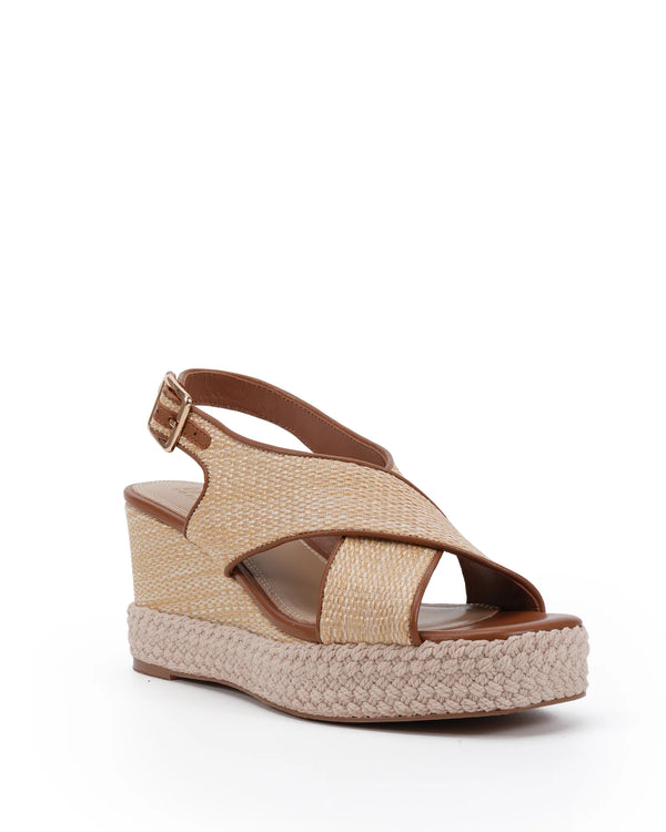 ZERINA WEDGE TAN