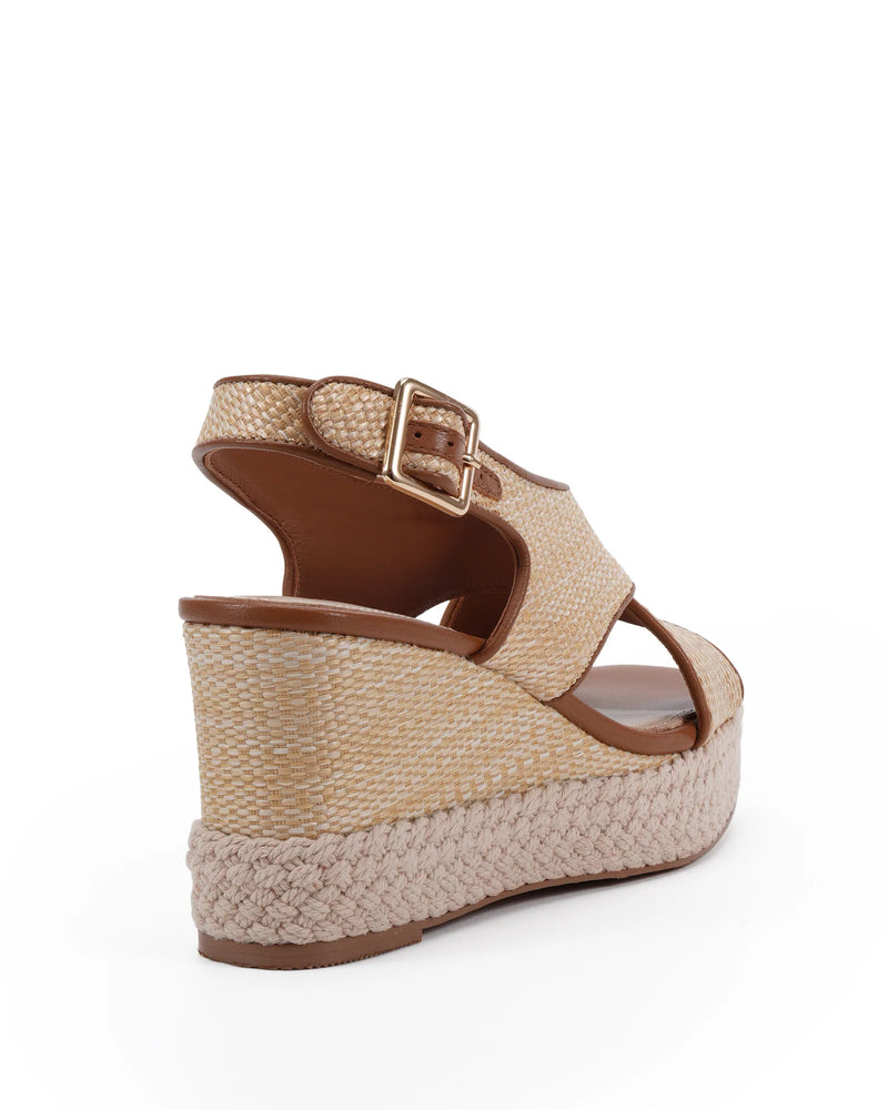 ZERINA WEDGE TAN