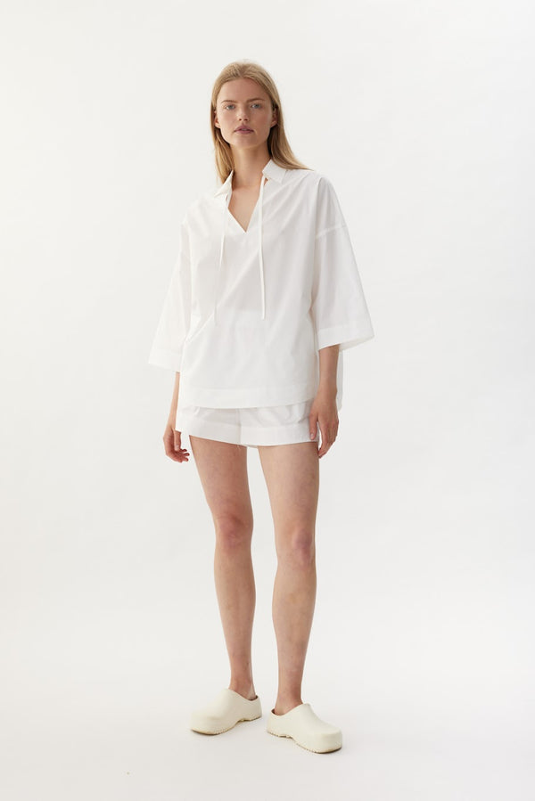 BILLIE SHORT SLEEVE SHIRT - WHITE