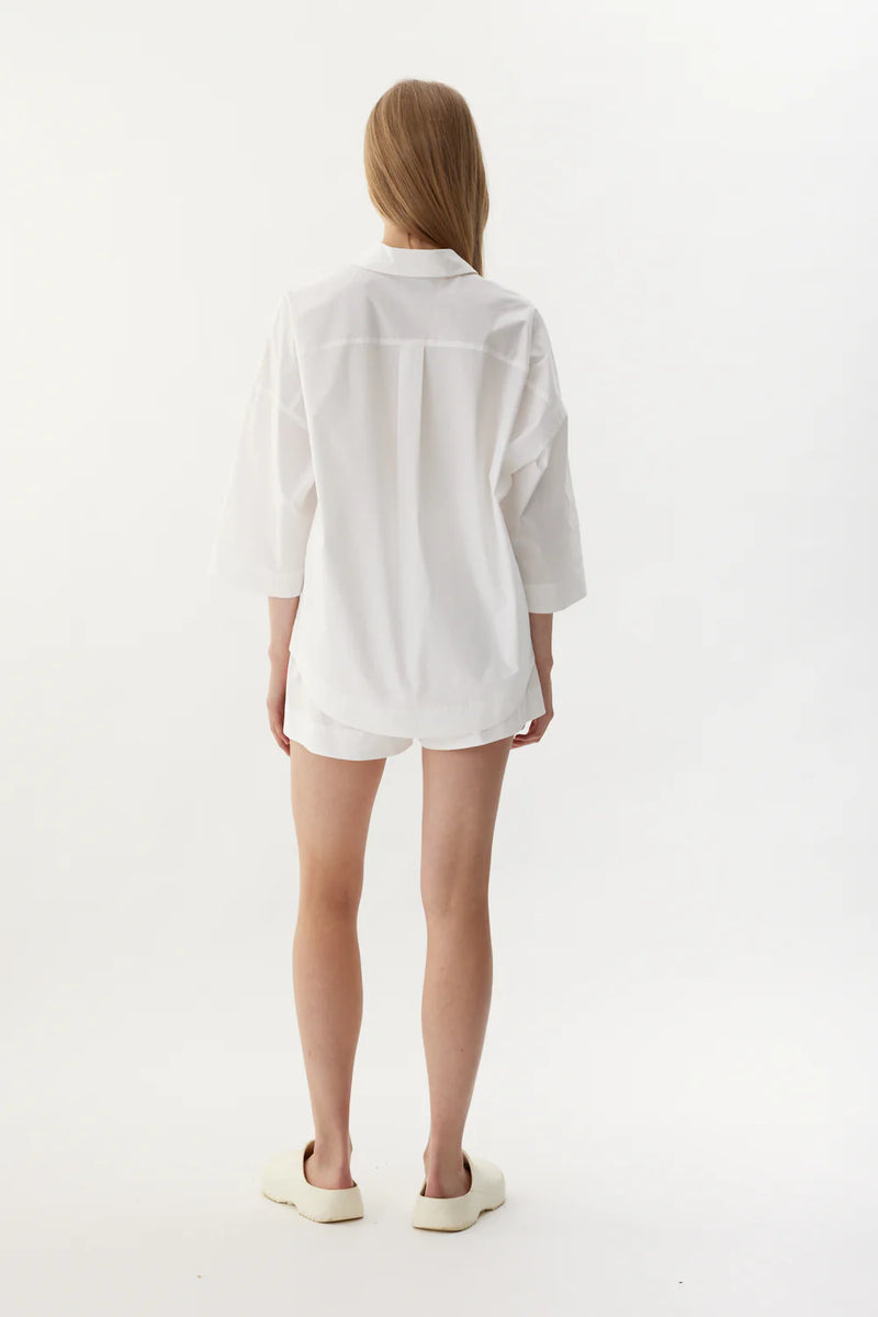 BILLIE SHORT SLEEVE SHIRT - WHITE