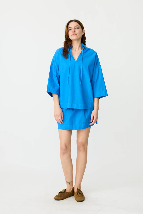 BILLIE SHORT SLEEVE SHIRT - INK/BLUE