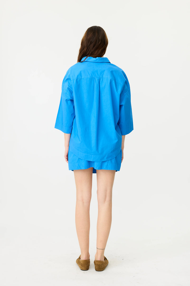 BILLIE SHORT SLEEVE SHIRT - INK/BLUE