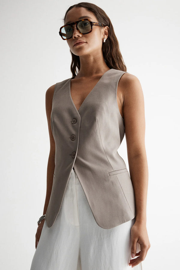 ELOWEN VEST - GRANITE
