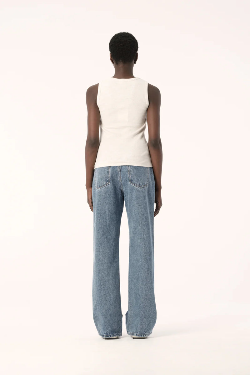 NOLA TANK WHITE MARLE