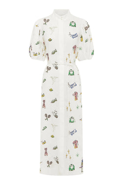 PLAY EMBROIDERED SHIRTDRESS