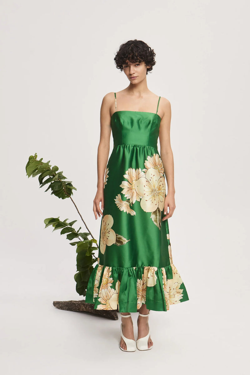 SAGE MIDI DRESS