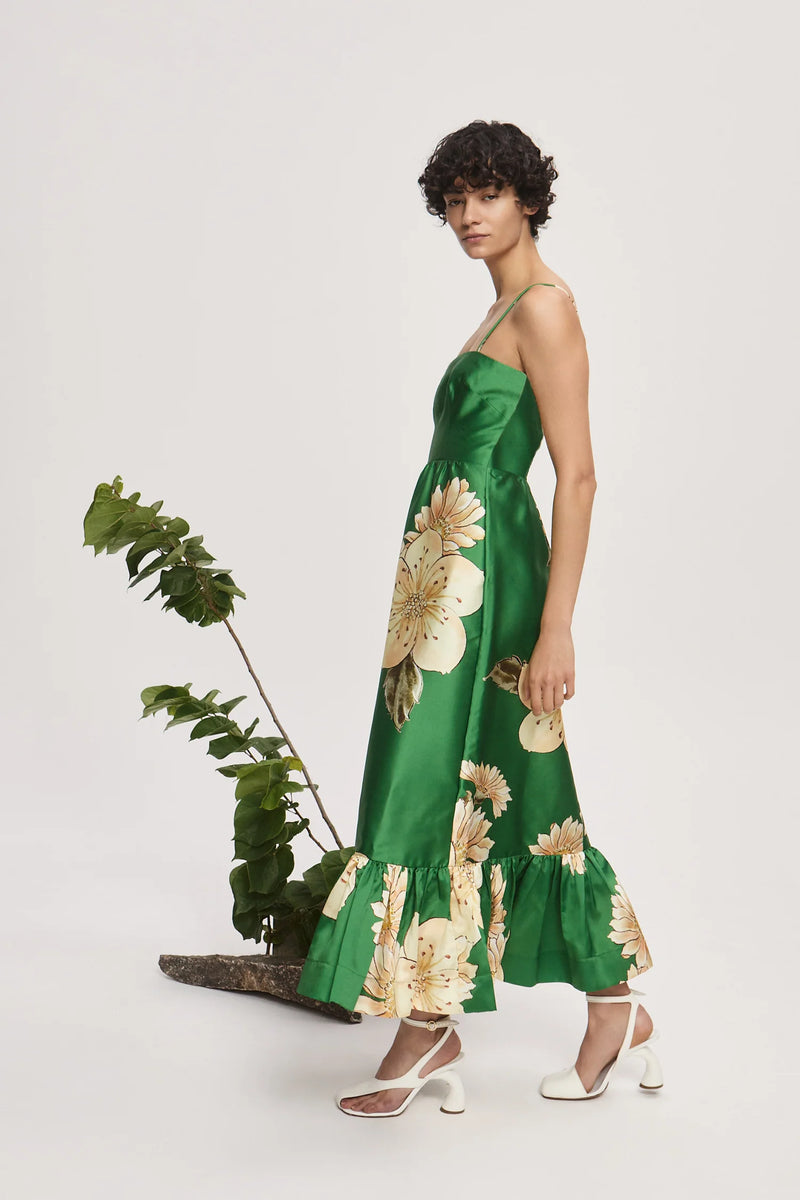 SAGE MIDI DRESS