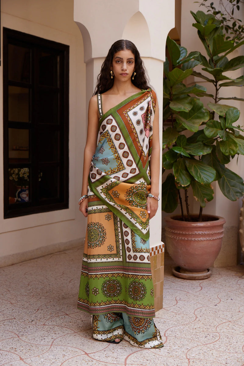CONTINA TILES SILK SCARF