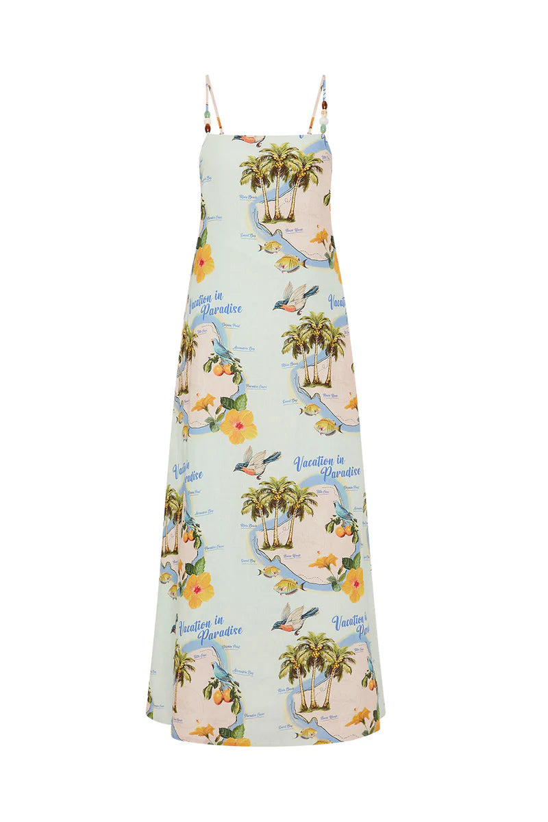 THE HEIDI DRESS PALM PARADISE