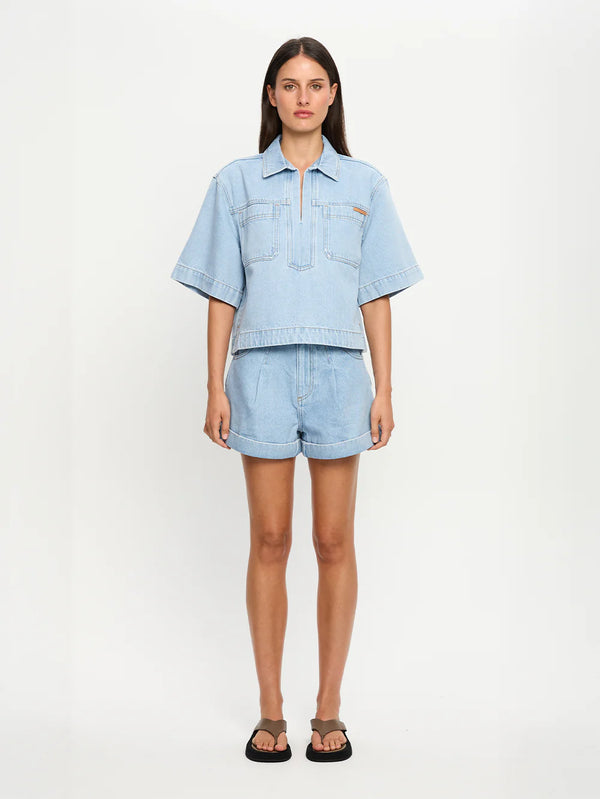 AVERY DENIM TOP