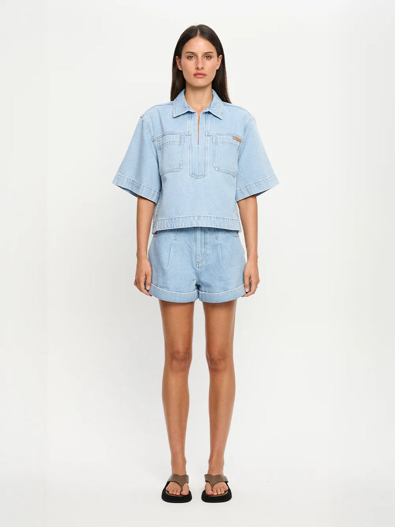 AVERY DENIM TOP