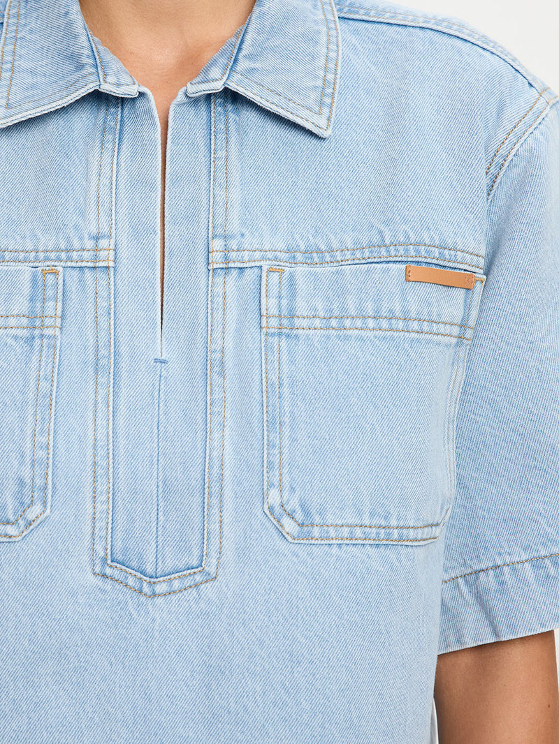 AVERY DENIM TOP