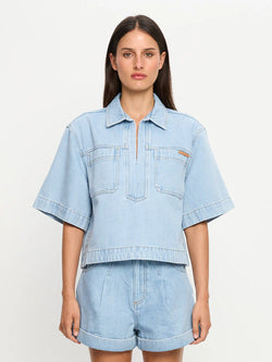 AVERY DENIM TOP
