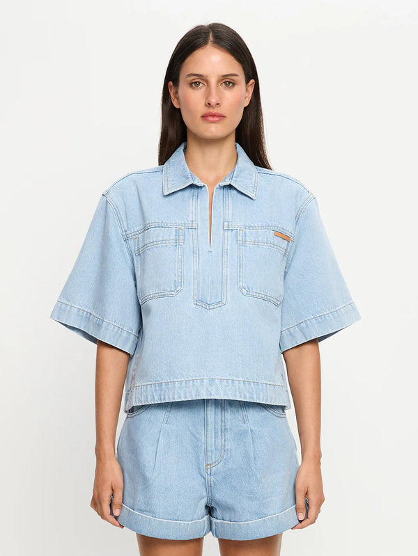 AVERY DENIM TOP