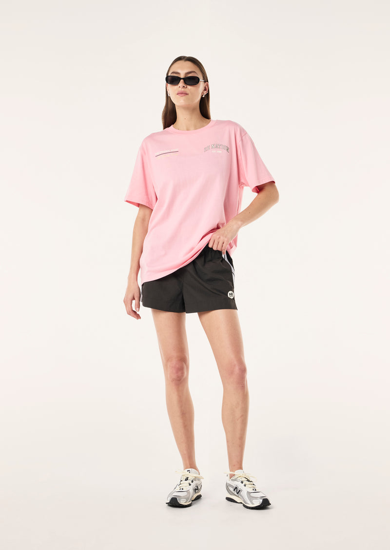 BASE TEE IN CANDY PINK