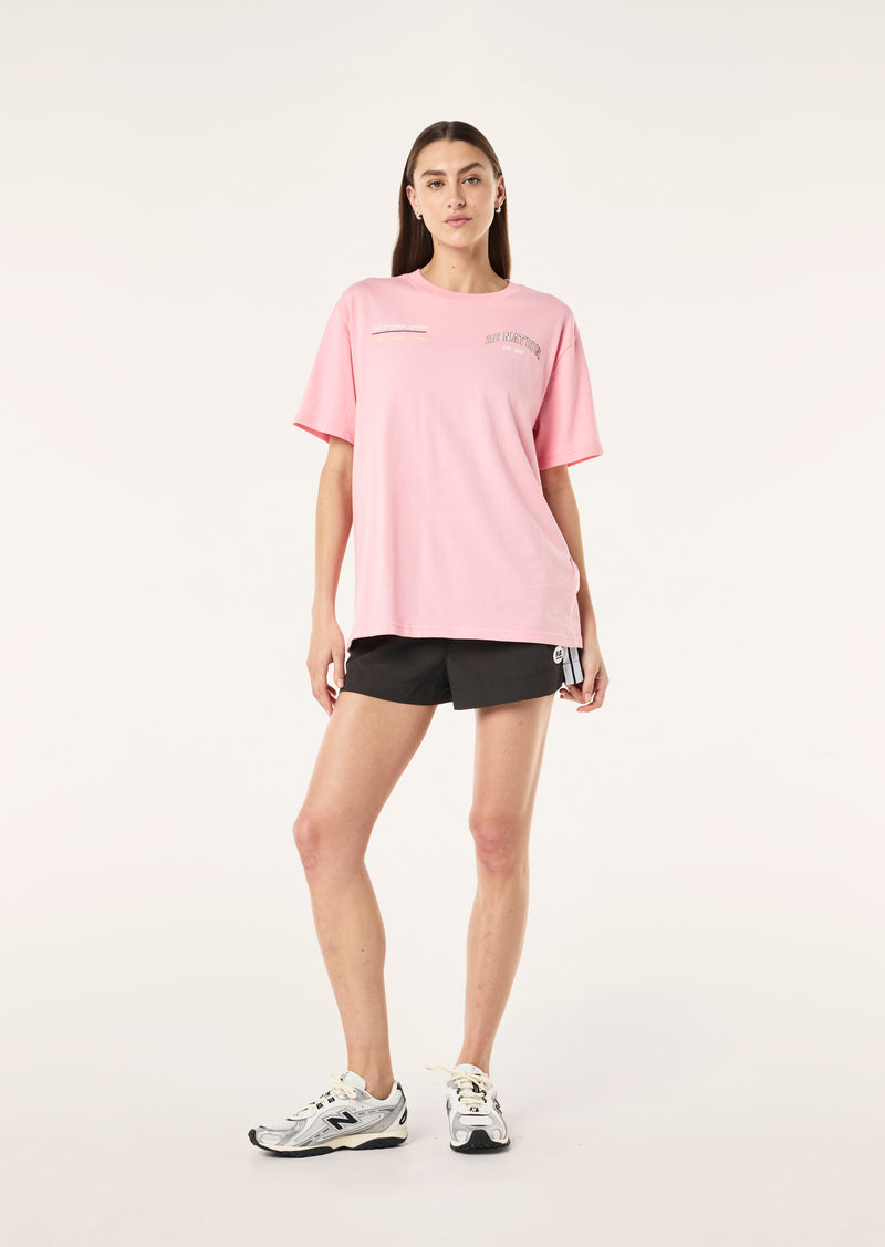 BASE TEE IN CANDY PINK