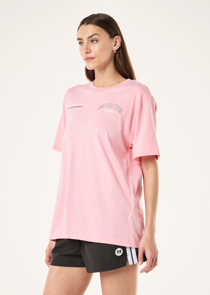 BASE TEE IN CANDY PINK