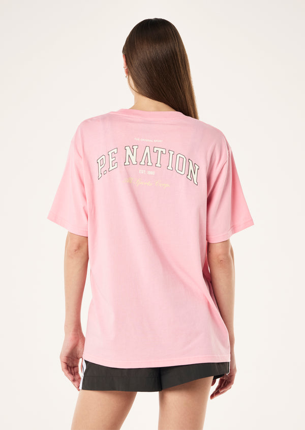 BASE TEE IN CANDY PINK