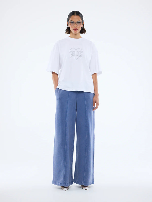 RHINESTONE LOGO TEE - WHITE