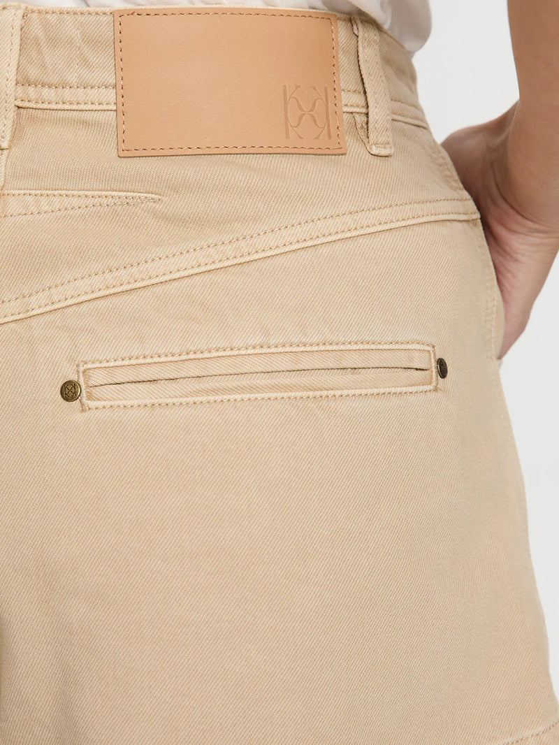 EVIE DENIM SHORT - SAND