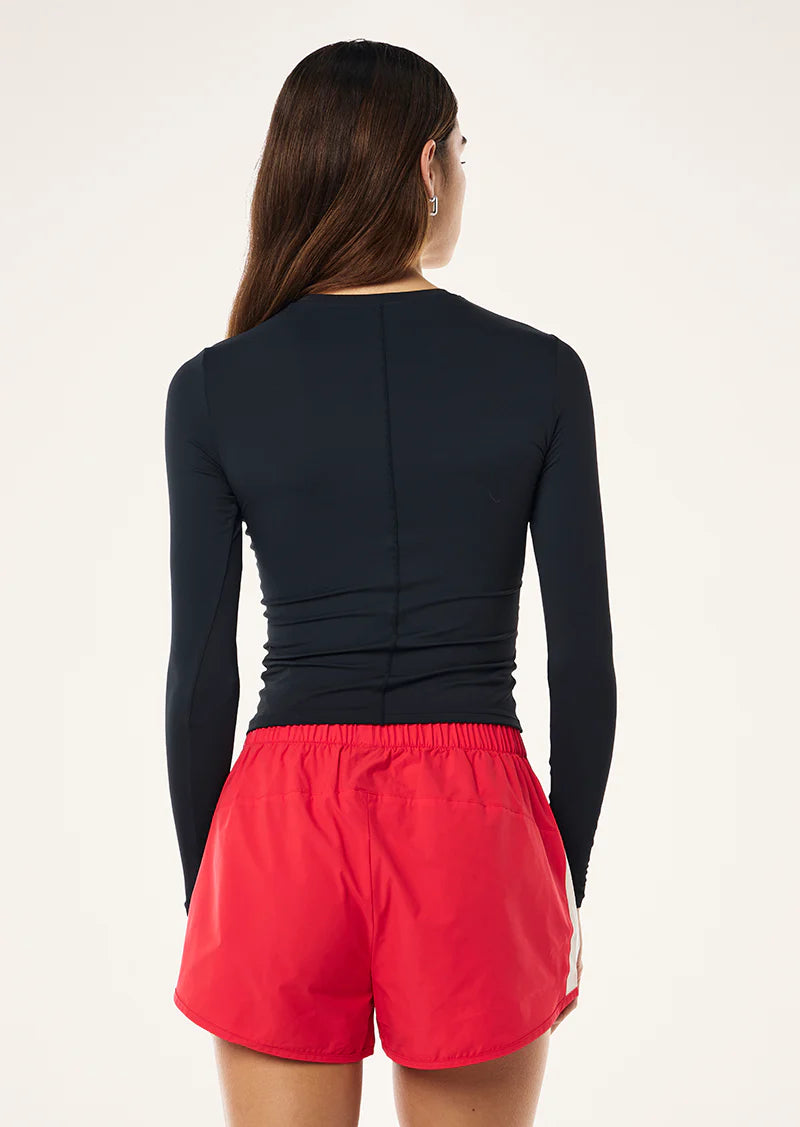 FOUNDATION LONG SLEEVE TOP IN DARK SAPPHIRE