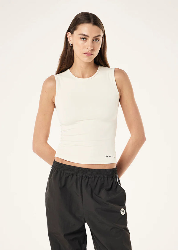 FOUNDATION MUSCLE TANK IN WHISPER WHITE