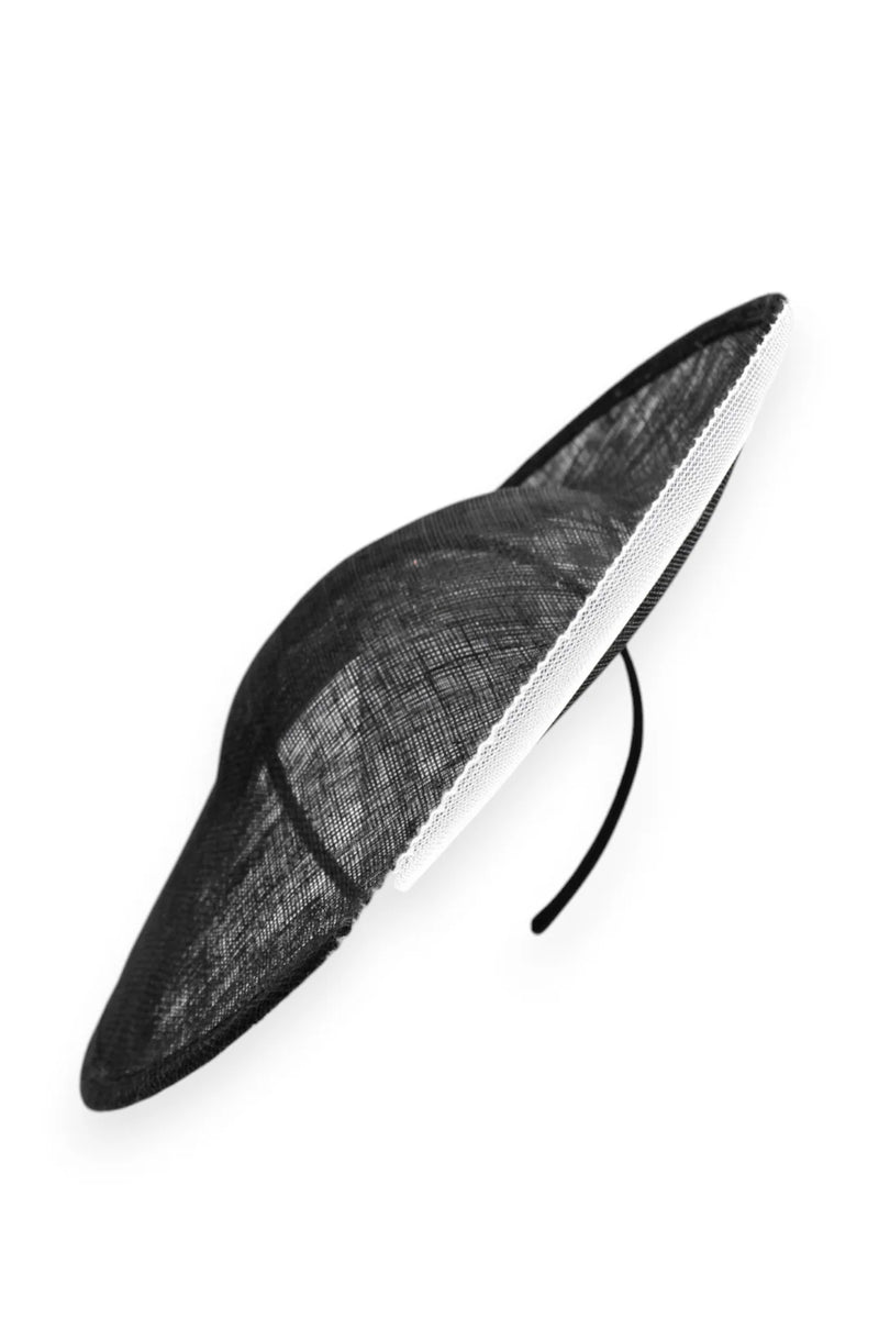 Viviana Plate Fascinator in Black