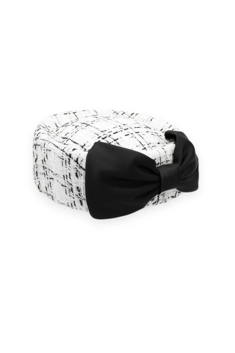 Kennedy Racewear Pillbox Hat in White