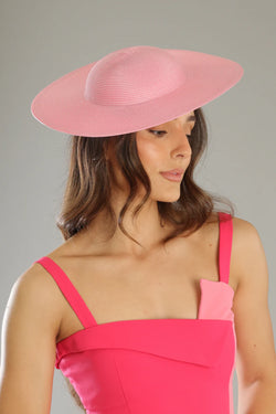 Mini Mona Racewear Plate Hat in Candy Pink