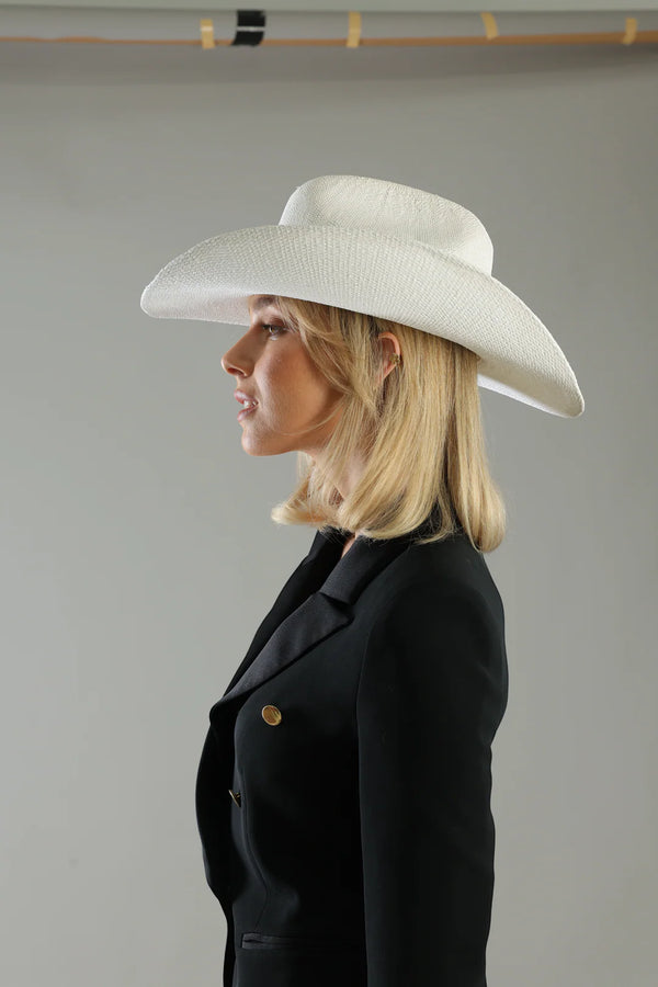 Addison Racewear Fedora in White