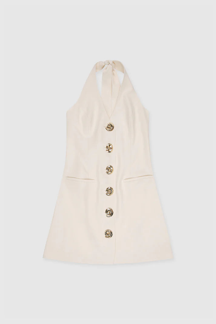 IRIDA VEST DRESS - IVORY