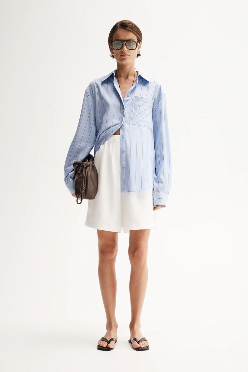 HENRY OVERSIZED BLUE STRIPE SHIRT