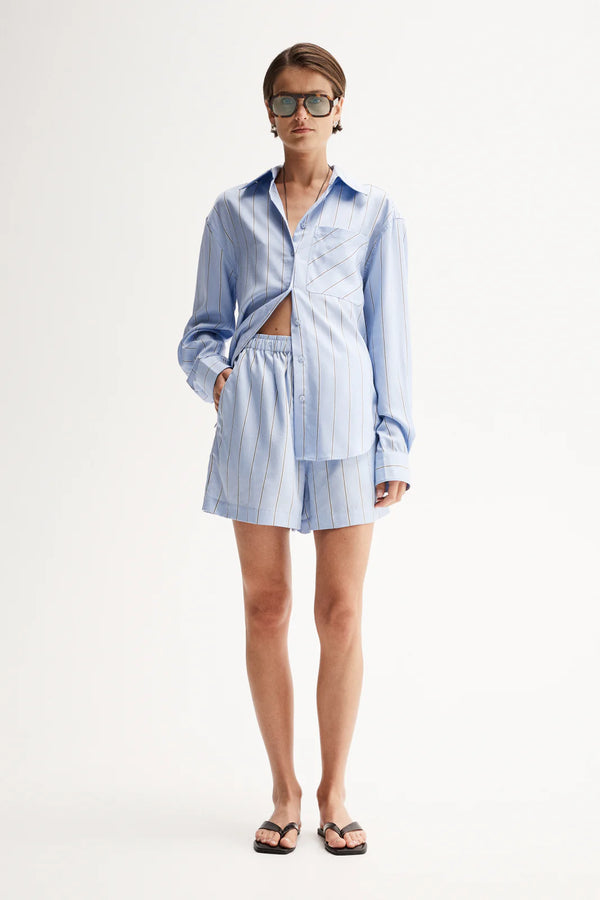 HENRY OVERSIZED BLUE STRIPE SHIRT