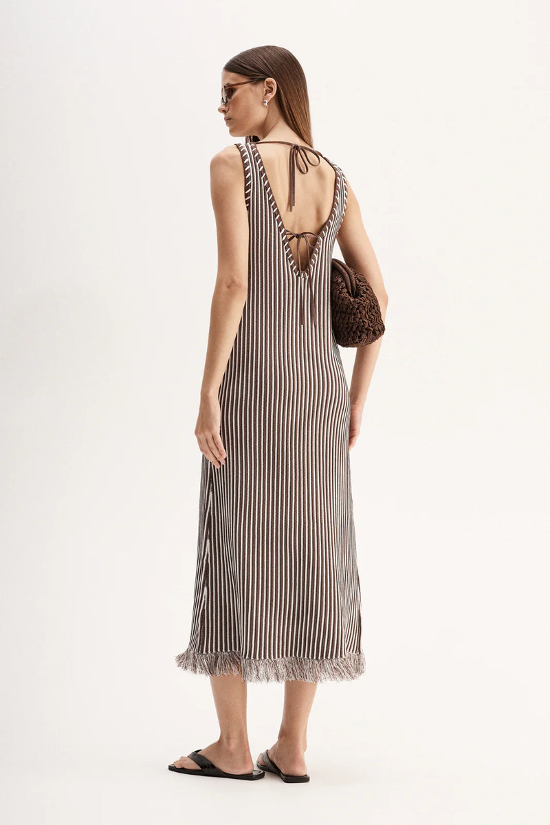 ALESSANDRA MAXI DRESS BROWN