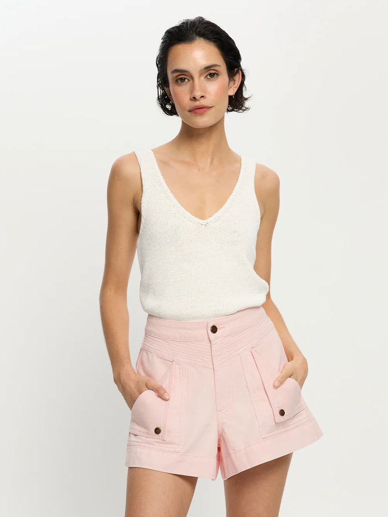 CELENE DENIM SHORT - PINK