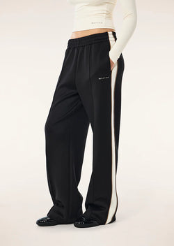 MAN DOWN TRACKPANT - BLACK & WALNUT