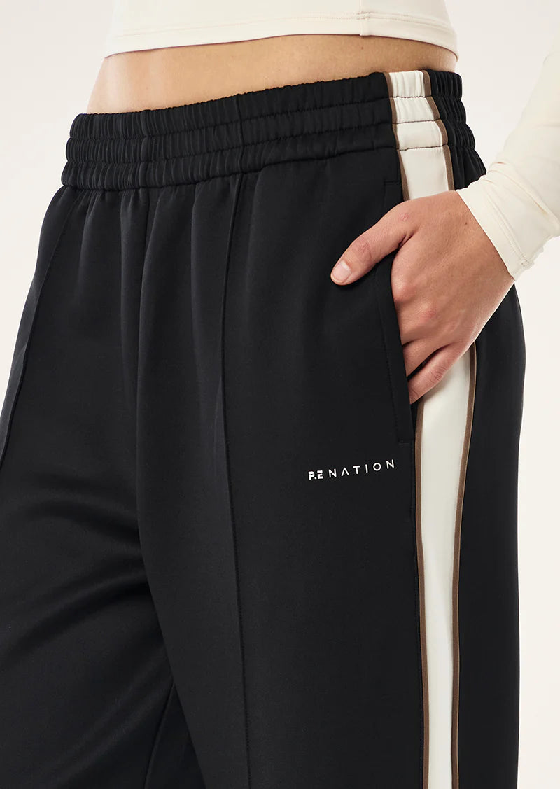 MAN DOWN TRACKPANT - BLACK & WALNUT