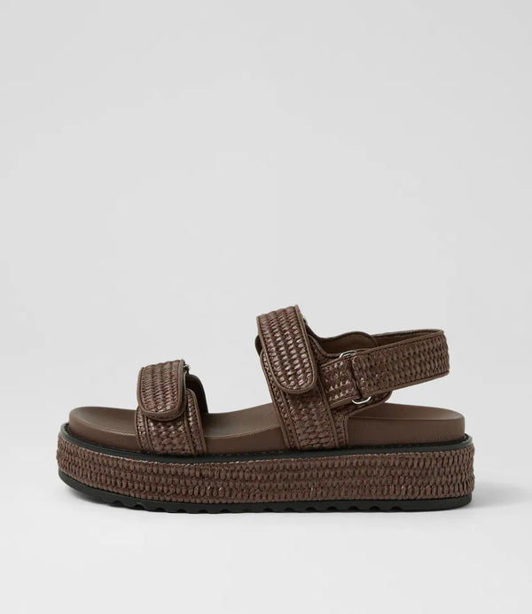 BRIDGETT SANDAL - CHOC WOVEN
