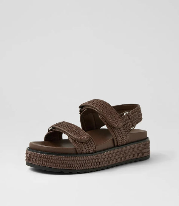 BRIDGETT SANDAL - CHOC WOVEN