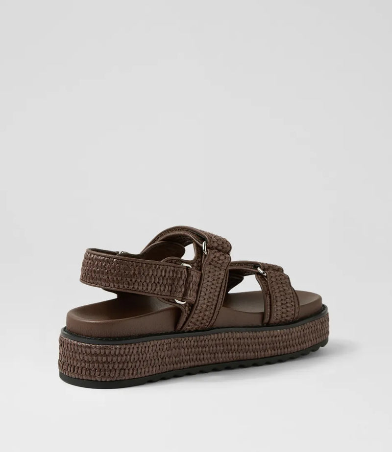 BRIDGETT SANDAL - CHOC WOVEN
