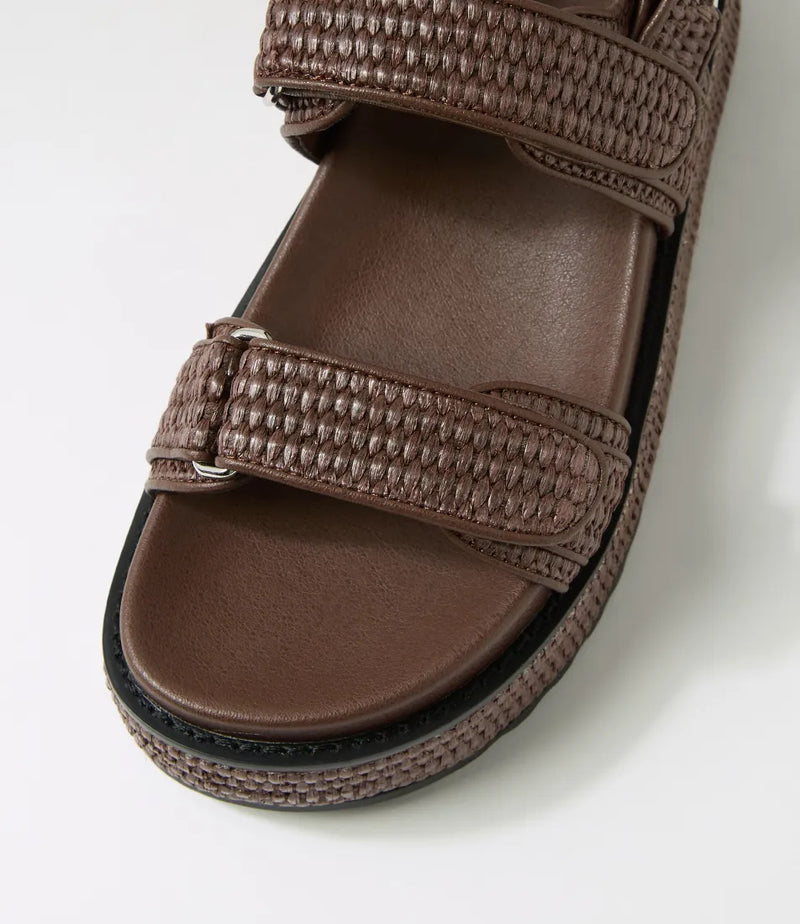 BRIDGETT SANDAL - CHOC WOVEN