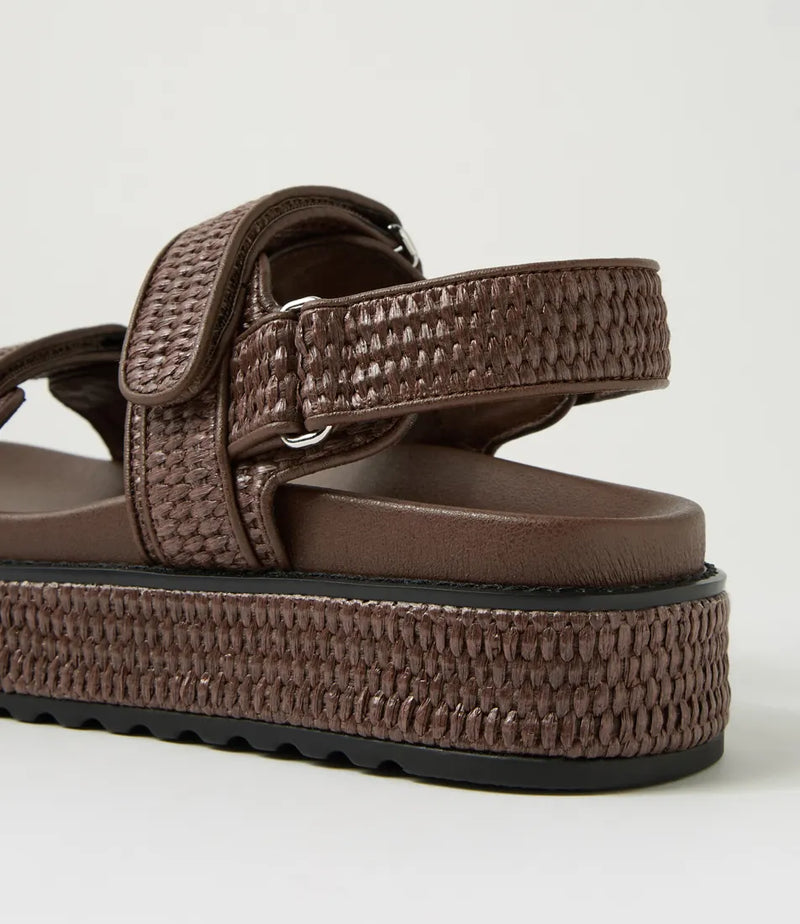 BRIDGETT SANDAL - CHOC WOVEN