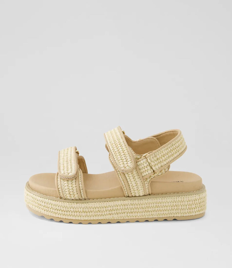 BRIDGETT SANDAL - NATURAL WOVEN