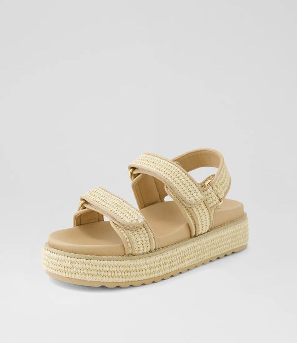 BRIDGETT SANDAL - NATURAL WOVEN