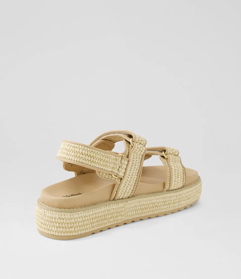 BRIDGETT SANDAL - NATURAL WOVEN