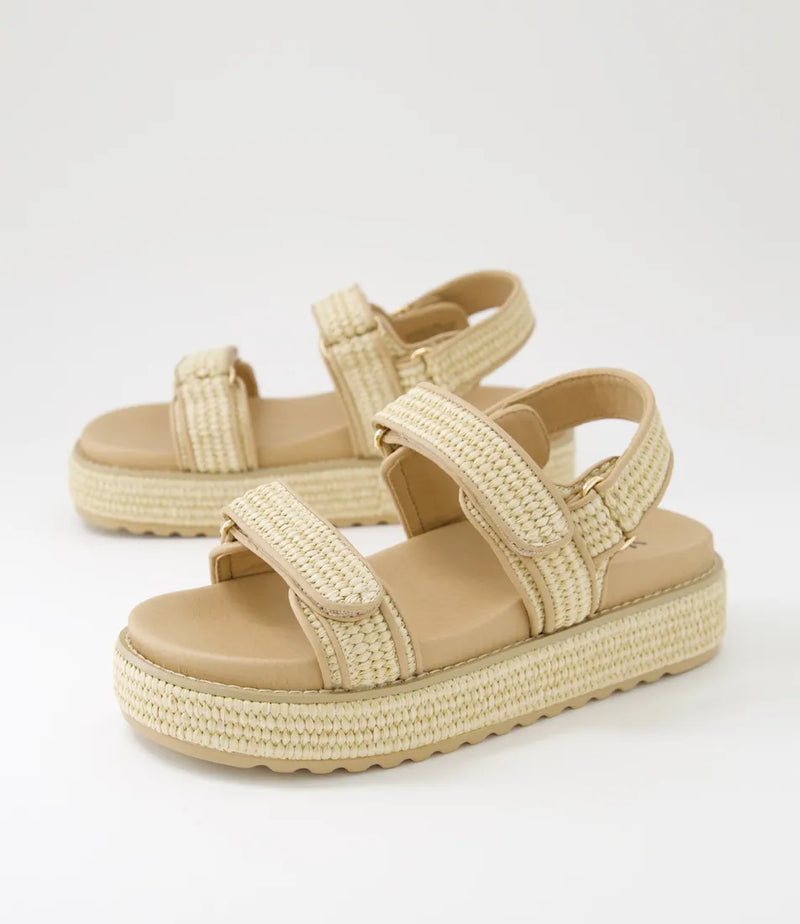BRIDGETT SANDAL - NATURAL WOVEN