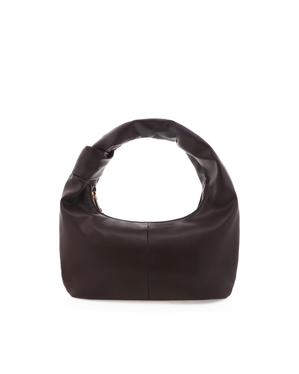 MYLA HANDLE BAG - CHOCOLATE