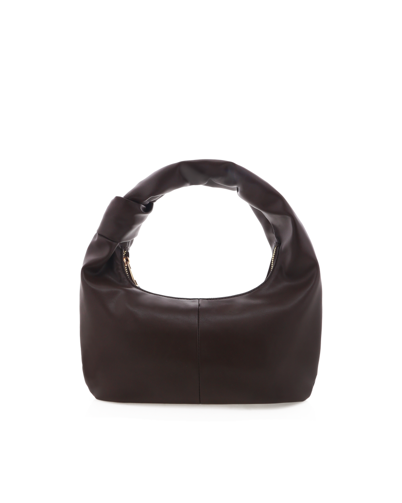MYLA HANDLE BAG - CHOCOLATE
