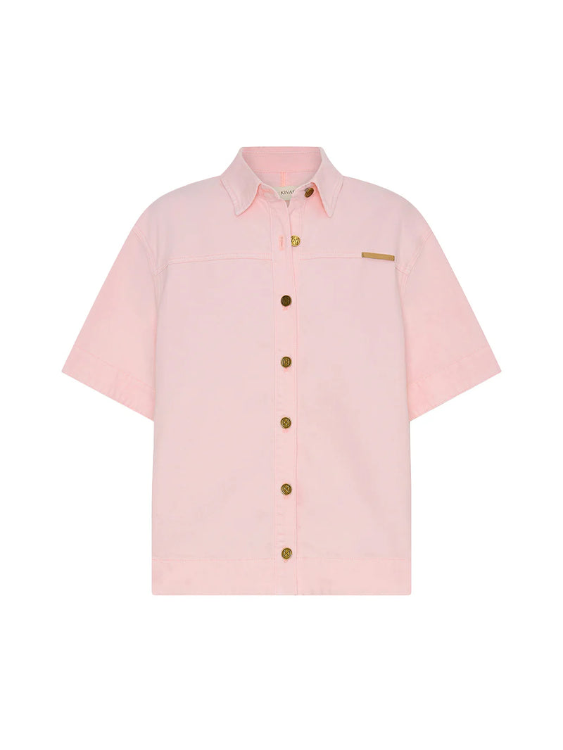 MARLA DENIM SHIRT - PINK